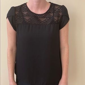 Black Lace Blouse